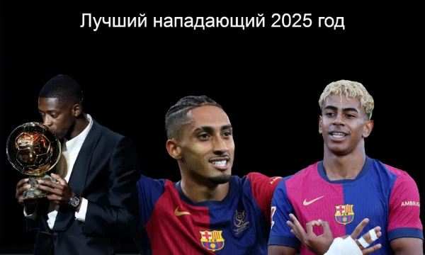 Пора подводить итоги футбольного 2025 года. В этом тесте вам предстоит выбрать лучшего нападающего уходящего года.