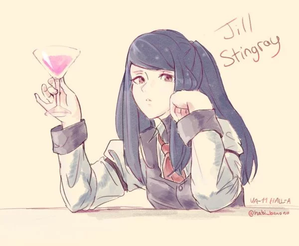 Главная героиня визуальной новеллы VA-11 Hall-A