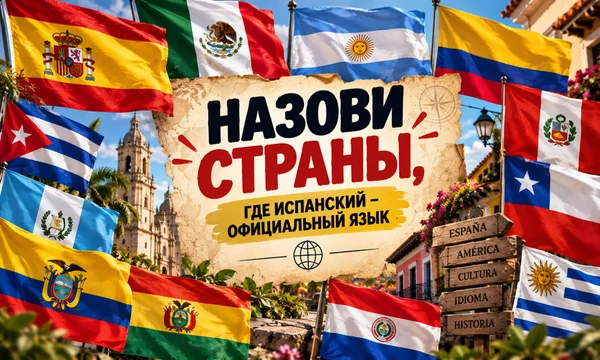 Сможете ли вы назвать все суверенные страны мира, где испанский язык имеет государственный (официальный) статус? Проверьте свои знания географии и языков!