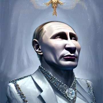 Здесь собраны 32 случайных NFT из коллекции PutinGOD, составляющей >256 NFT, нарисованных Абдулем/Внуком Елькина - пророком и шизом в законе, создателем Биборана и движения #SchizophrenicsLivesMatter.