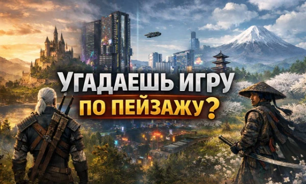 Леса, руины, города, горы и загадочные места из известных игр. Взгляни на пейзаж и попробуй угадать, из какой игры этот мир. Проверь свою игровую память!