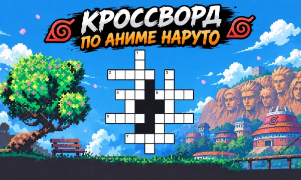 Скромненький, небольшой кроссоворд по аниме Наруто. Не судите строго, делаю такое первый раз. Проверим, насколько хорошо ты знаешь мир «Наруто»
