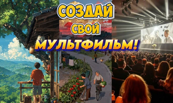 Приветствую! Думаю, многие мечтали создать свой мультфильм. Теперь эта мечта может исполниться: ты сможешь придумать свой уникальный мультфильм и в конце узнать, каким он получится. Приступай! 🎬