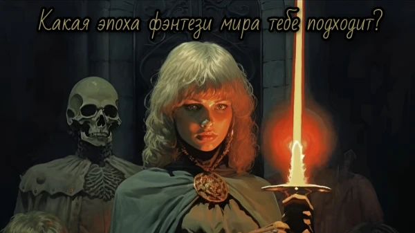 Ответьте на вопросы о ваших предпочтениях в магии, приключениях и героических образах, и я определю, в какой вымышленной эпохе вы могли бы стать легендарным персонажем.