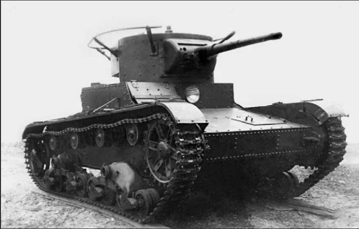 Т - 26 в бою. Т - 26 в бою.