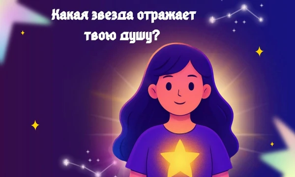 Возможно такой тест есть. У каждой души есть своя звезда — та, чей свет совпадает с твоим ритмом. Пройди тест и узнай, какая звезда отражает твою душу. Удачи~