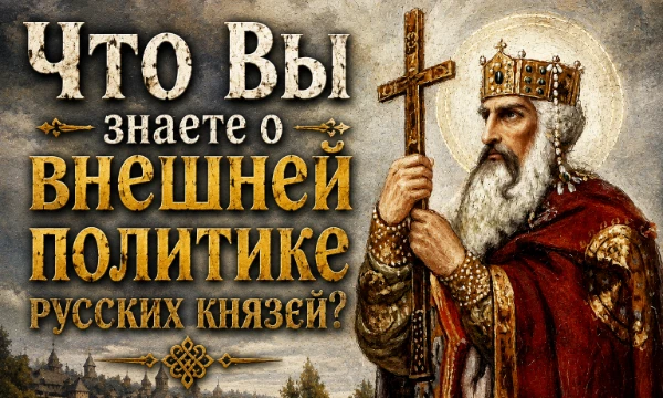Увлекательный тест по внешней политике первых русских князей (конец X – начало XII века). От Рюрика, Олега, Игоря, Ольги, Святослава, Владимира, Ярослава Мудрого и до начала XII века.