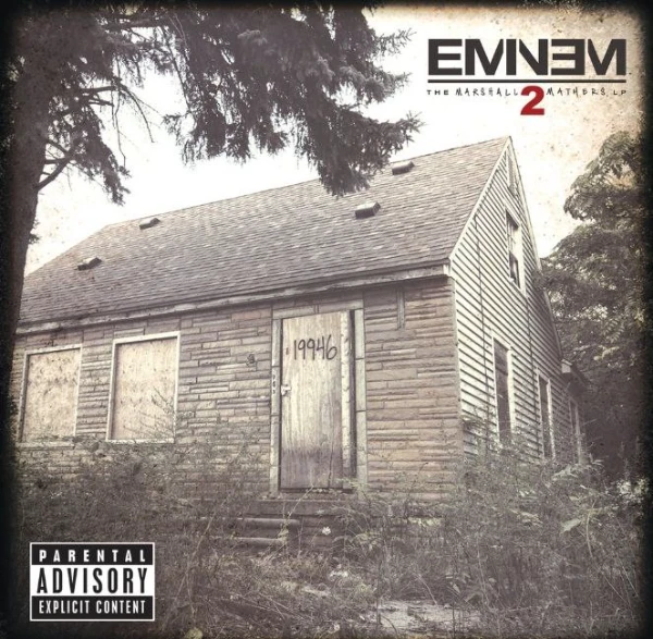 Песни лучшего репера за всё время(моё мнение). На обложке альбом The Marshall Mathers LP2 и Curtain Call