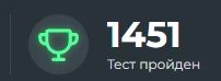Количество пройденных тестов Количество пройденных тестов