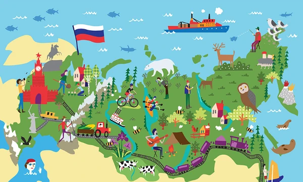 Тест на знание границ областей, республик и городов федерального значения. Каждый вопрос задача будет усложняться. 
