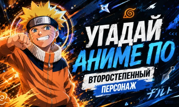 🎌В этом тесте всё не так просто! Вместо главных героев тебя ждут второстепенные персонажи из популярных аниме. Сможешь вспомнить, из какого они произведения? Проверь свои знания по аниме.