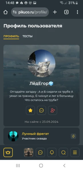 В этом тесте вы сможете узнать, являетесь ли вы пользователем ЛёдЕгор🧊. 