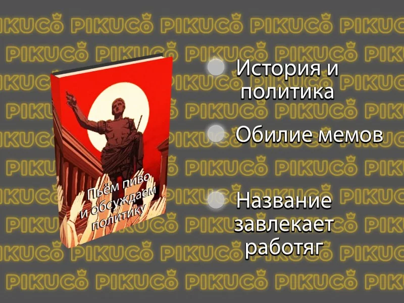 Книга «Пьём пиво и обсуждаем политику» от Акаракота Книга «Пьём пиво и обсуждаем политику» от Акаракота