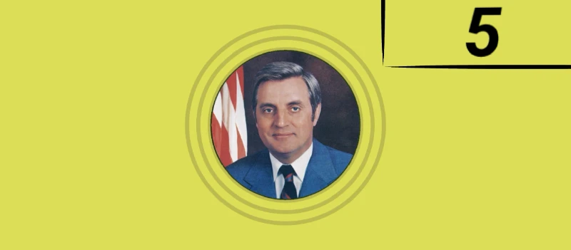 5 Вон Пикуко. На купюре изображён вице-президент США в 1977-1981 годах Уолтер Мондейл 5 Вон Пикуко. На купюре изображён вице-президент США в 1977-1981 годах Уолтер Мондейл
