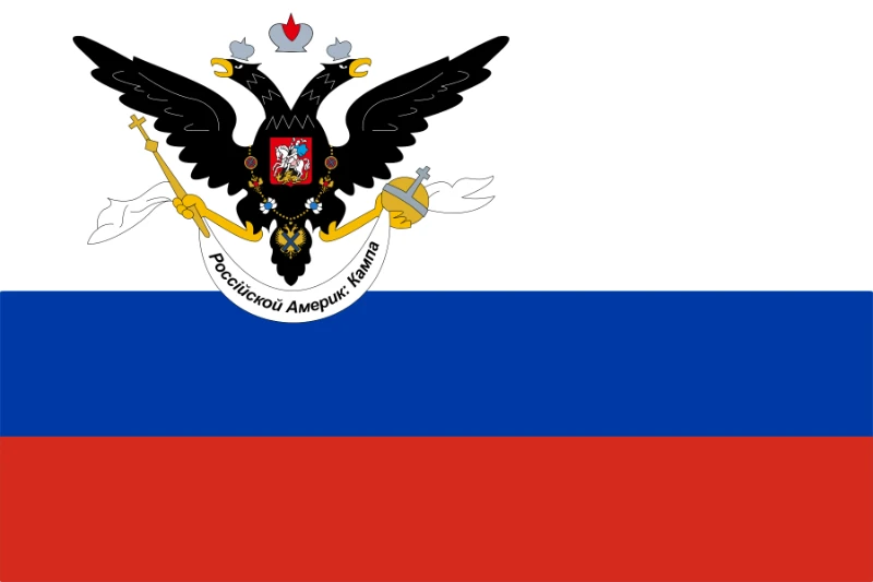 Флаг Русско-Американской компании Флаг Русско-Американской компании