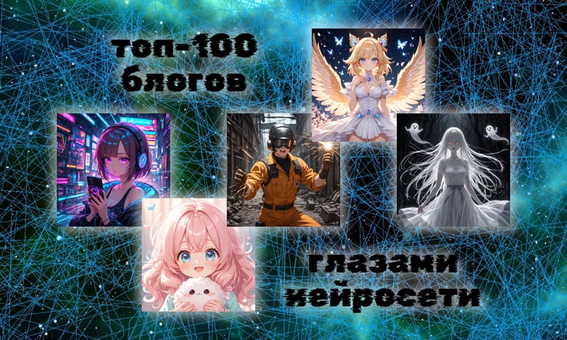 Топ-100 блогов глазами нейросети Топ-100 блогов глазами нейросети