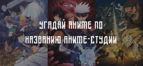 Думаете, что хорошо знаете свои любимые аниме? Тогда проверьте свои знания в другом направлении. Вам нужно будет угадать аниме по студии, которая его создала. Удачиии!