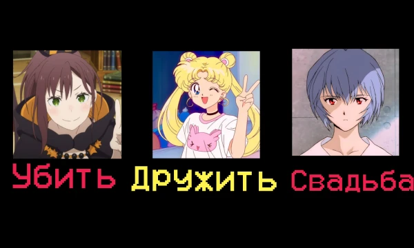 У вас будет 33 аниме девушки в распоряжении! Вы сможете выбрать, на ком жениться, кого убить, а с кем дружить! (Но помните - выбор ограничен 11 слотами на каждый тир...) 