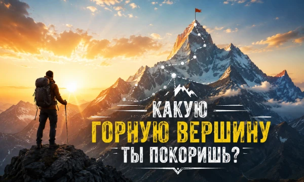 Каков твой предел прочности? Пройди тест из 15 вопросов и узнай, какую вершину ты покоришь - от простого холма до опасной зоны смерти! Кто ты: турист или стальной экстремал?