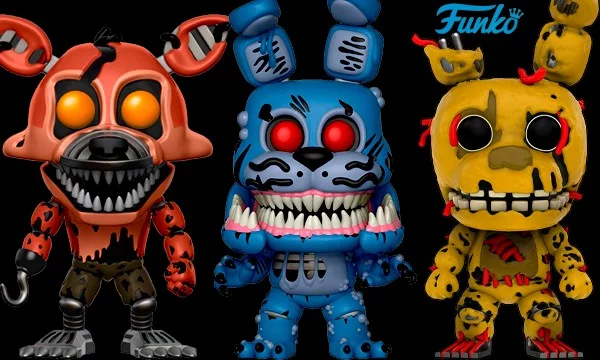 Фигурки Фанко по игре Five Nights at Freddy's начали выходить с 2016 года. Представлены как обычные, так и эксклюзивы различных магазинов. 