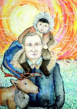 Как нарисовать Путина карандашом поэтапно