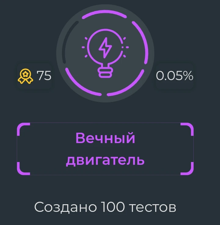 выдаётся за 100 тестов выдаётся за 100 тестов