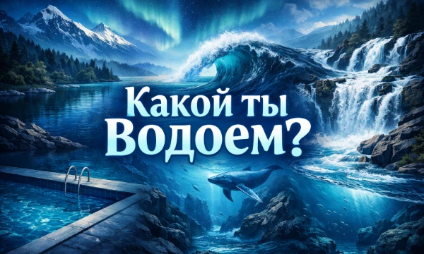 Существует множество водоемов - Теплые моря, Арктические океаны, бурные реки, спокойные озера, и у них будто есть свой характер, а с каким водоемом схожий ты по характеру?