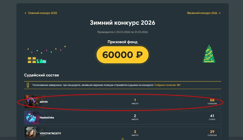 Конкурсы. Топ 10 рекордов судей. Конкурсы. Топ 10 рекордов судей.