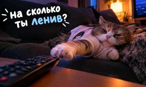Ты думаешь ты не ленивый,тогда зайди на тест и узнай,ленивец ли ты.Слушай я всё знаю,давай давай заходи!