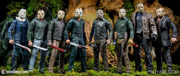 В тесте представлены фигурки по франшизе " Friday 13"