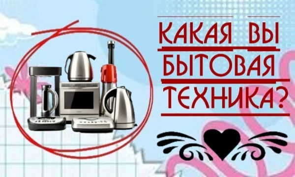 Вы наверняка хотя бы раз в жизни задумывались, какой вид бытовой техники вы олицетворяете. Холодильник? Пылесос? Стиральная машина, в конце концов? Пройдите этот тест, дабы сомнений не осталось!