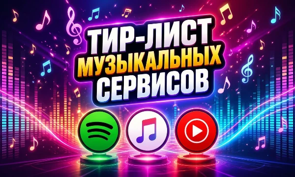 Существуют музыкальные сервисы и существует слово тирлист. Взял как можно больше разных, в том числе никому ненужных, чтобы было веселее.