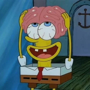 Выбери самый пугающий/отвратный момент из SpongeBob SquarePants. (Уберите еду ото рта)