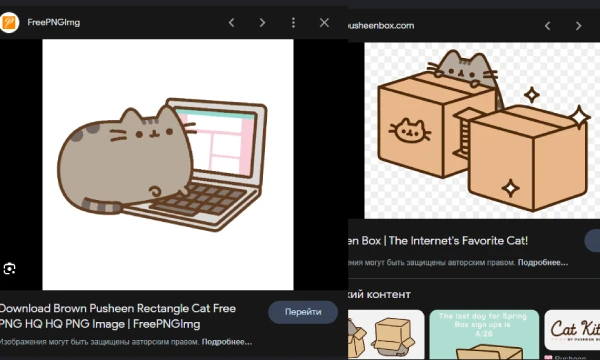 Я нашел вот такие 2 картинки, думаю они подойдут. Обычно я пишу "Pusheen PNG" чтобы найти вот таких котэх, картинки есть, пошли делать 1 часть превьюшки Я нашел вот такие 2 картинки, думаю они подойдут. Обычно я пишу "Pusheen PNG" чтобы найти вот таких котэх, картинки есть, пошли делать 1 часть превьюшки