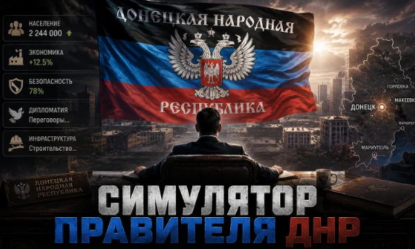 Представьте, что вы - глава ДНР в 2026 году. Республика переживает период восстановления после конфликта, интеграции в российское правовое поле и перезапуска экономики.
