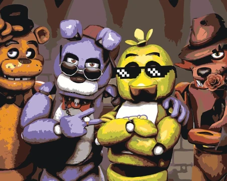 Базовые вопросы по первым 7 частям FNaF'а (8 вопросов)