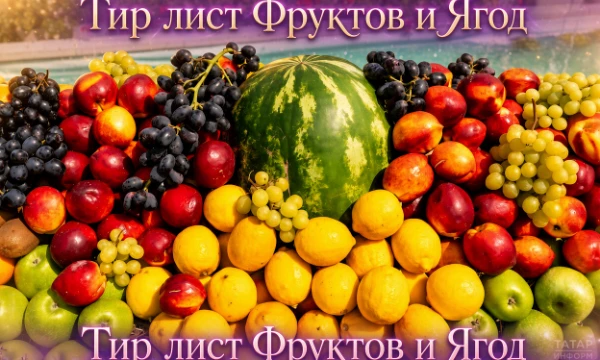 🍉Составь свой вкусный Тир лист фруктов и ягод!🍇 Нужно выбрать от самых вкусных до самых не вкусных, список довольно приличный 🥝