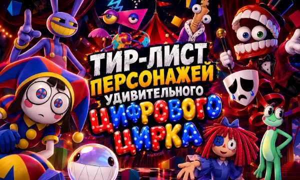 Удивительный Цифровой Цирк (TADC) стал одним из самых хайповых мультсериалов за последние годы. Но в нём было много различных интересных персонажей. Пора распределить их по тир-листу!