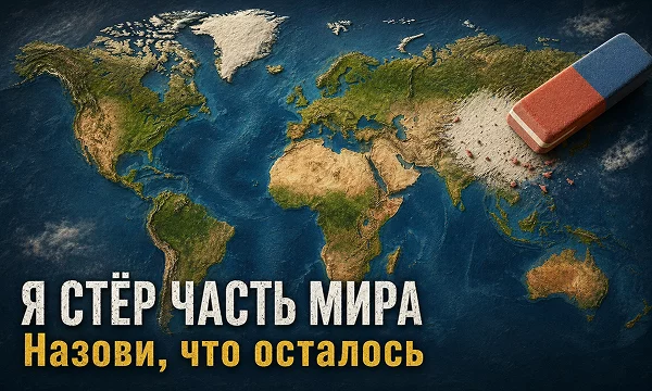 Я стёр с карты мира практически все страны за исключением тридцати, которые вам предстоит назвать. Справитесь с данным географическим челленджем?