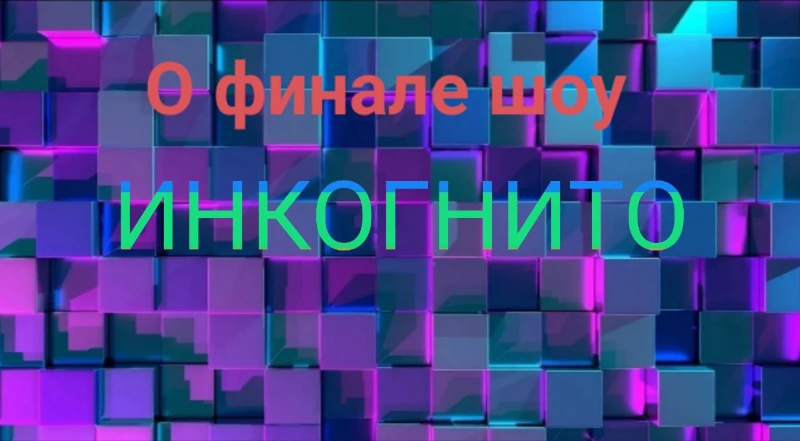 О финале шоу "Инкогнито" от СаняДобрый О финале шоу "Инкогнито" от СаняДобрый