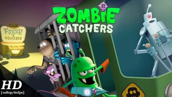 Zombie catchers - это игра, в которой вы играете за пришельца Эй-джея и охотитесь на различных зомби. Из них вы делате еду и напитки, после чего продаёте людям. Весёлая 2д игра для убивания времени)