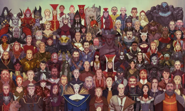 Вселенная Dragon Age насчитывает уже немного немало - 4 игры (К сожалению Veilguard здесь тоже будет присутствовать). PS. Не хватило персонажей, поэтому добавил бонус-персонажей и 2 пустые ячейки. . 