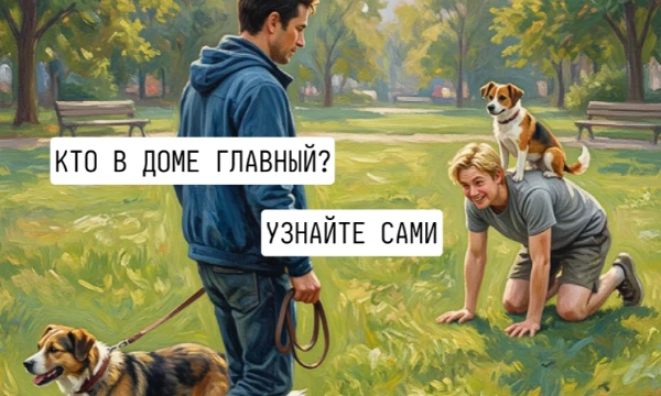 Знакомая картина: кот разбросал землю, но как только мило лег, все его простили. Или пес занял всю кровать, а вы лежите на краю. Или у вас не так?
Проверьте, кто в вашем доме главный.