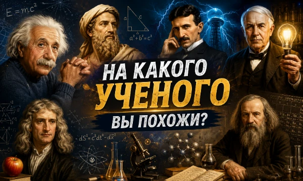 Бывало ли у вас такое, что вы смотрите на персонажа сериала/фильма/мультфильма/книги и думаете "ну это прям я, это буквально я". Наверняка! Но задумывались ли вы, с каким ученым у вас много общего?
