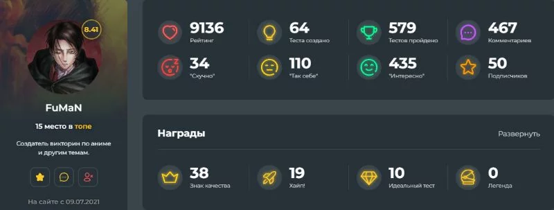 Огромное количество интересных аниме турниров, подборки эстетичных картинок, подборки артов, но самое главное - идентификации. Они, наверно, самые лучшие. Огромное количество интересных аниме турниров, подборки эстетичных картинок, подборки артов, но самое главное - идентификации. Они, наверно, самые лучшие.