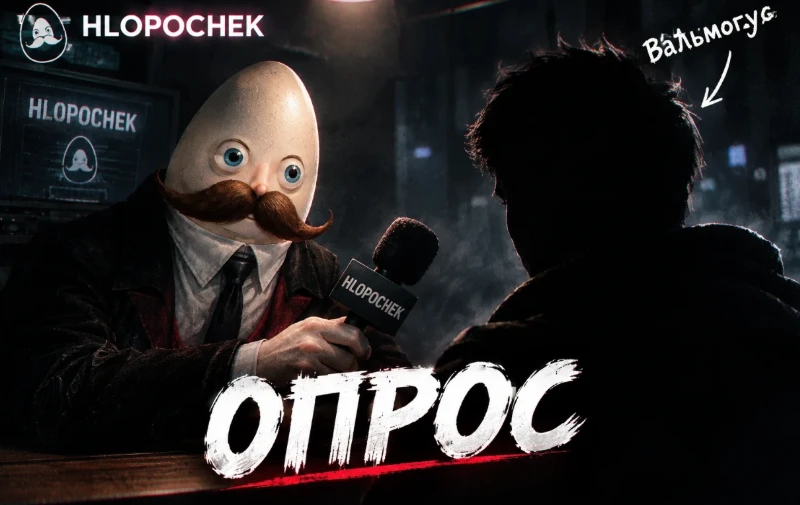 Яйцо опрашивает Вальмогуса. Яйцо опрашивает Вальмогуса.