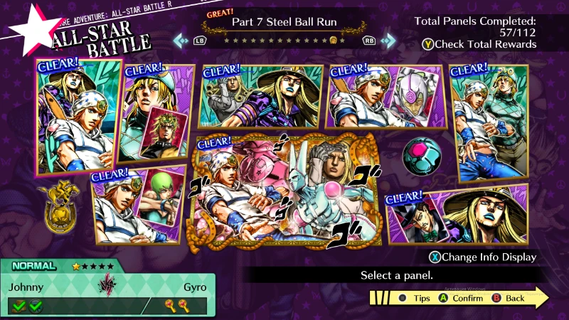 Страничка уровней со Steel Ball Run Страничка уровней со Steel Ball Run