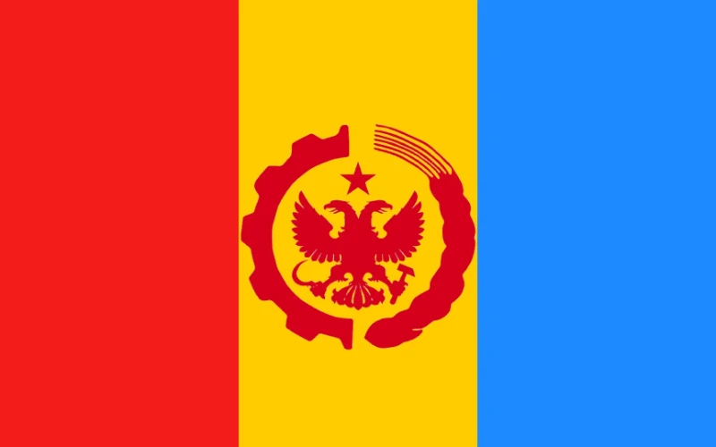 Флаг Народно-Социалистической Партии Симправии. Флаг Народно-Социалистической Партии Симправии.