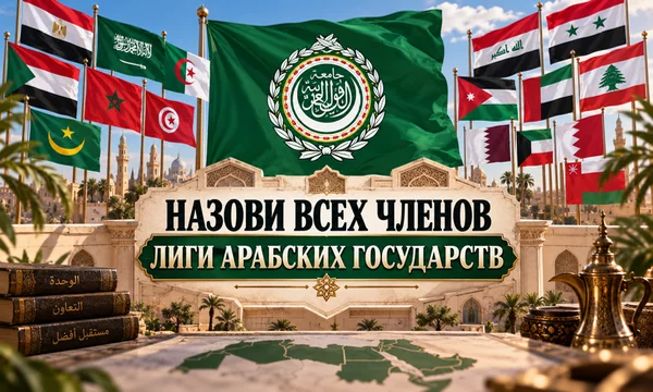 Сможете ли вы назвать всех членов Лиги арабских государств за 5 минут? Проверьте свои знания географии и арабского мира!
