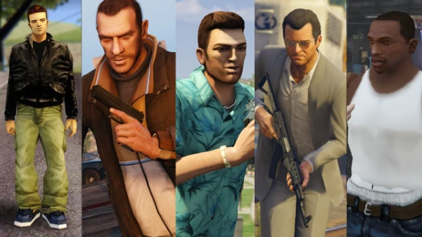 Попробуй угадать имя персонажа из гта по фото. Будут такие части, как: GTA 3, GTA: Vice City, GTA: San Andreas, GTA: Vice City Stories, GTA: Liberty City Stories, GTA 4 и GTA 5